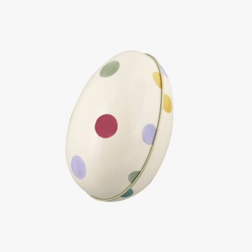 Ame028862 tin medium egg polka dots