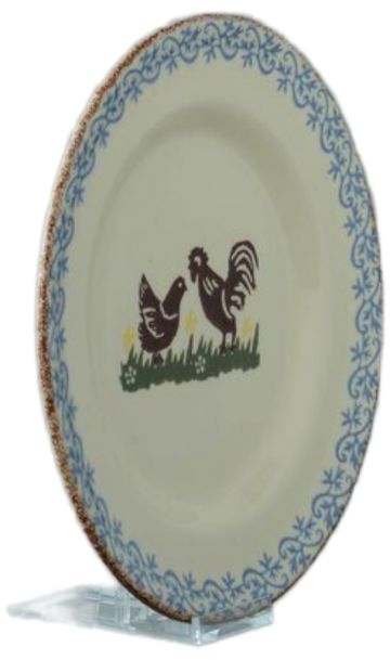 Bch033021 cock and hen breakfast plate