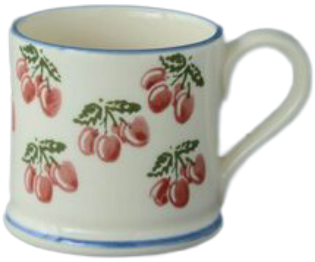 Bch04650 cherries small mug