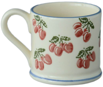 Bch046502 cherries small mug