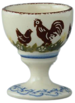 Bch04802 cock and hen egg cup 0
