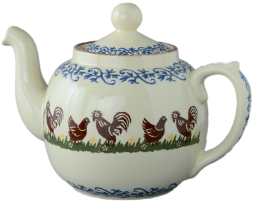 Bch051021 cock and hen 10 cups teapot