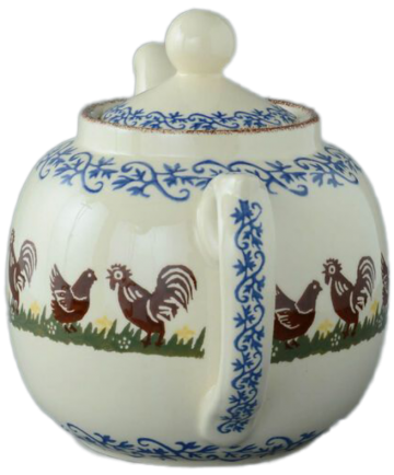 Bch051022 cock and hen 10 cups teapot