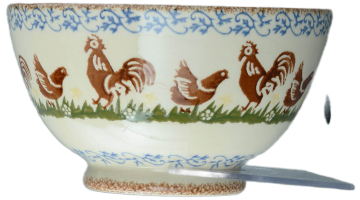 Bch063021 cock and hen deep bowl