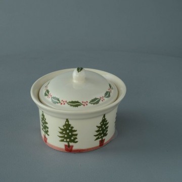 Bch077271christmas tree   oval buter dish