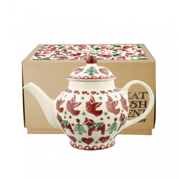 Bch20103 christmas joy 2 mug teapot