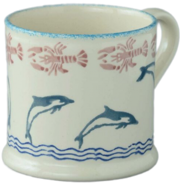 Bdl047060 dolphin leaping large mug