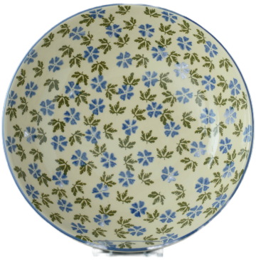Bge064711 geranium round serving dish