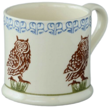 Bos047071 owl on a stump large mug