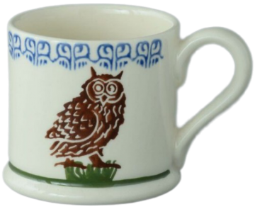 Bow046007 owl small mug