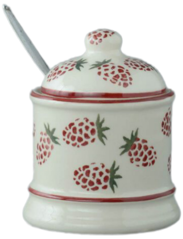 Brb05781 raspberries sucar pot