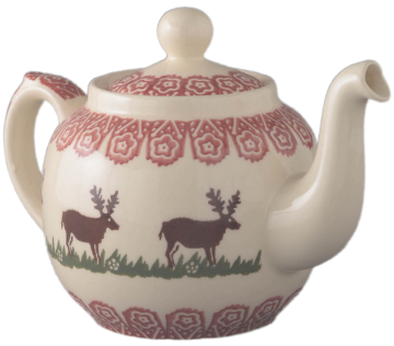 Brd052240 reindeer 10 cups teapot
