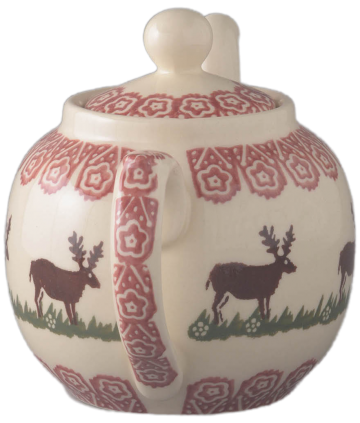 Brd052241 reindeer 10 cups teapot