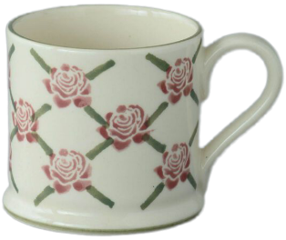 Brt04653 rose trellis small mug