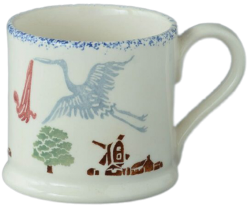 Bsb04621 stork and baby small mug