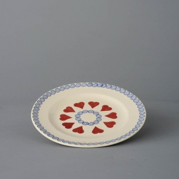 Bsh03317 small heart breakfast plate