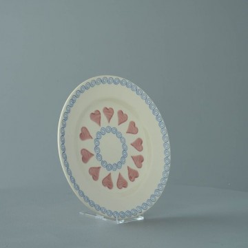 Bsm03317 small heart breakfast plate