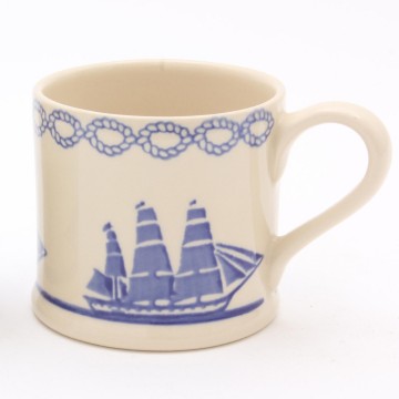 Bsr04763 square rig boat large mug