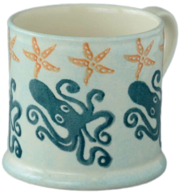 Bss04792 squid and starfish large mug