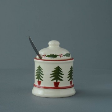 Btb051272 christmas tree jam pot