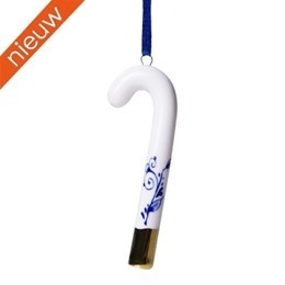 Dbk901226 zuurstok met goud aan blauw lint