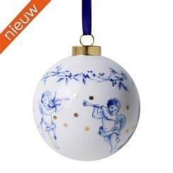 Dbk901238  kerstbal met kerstengelen