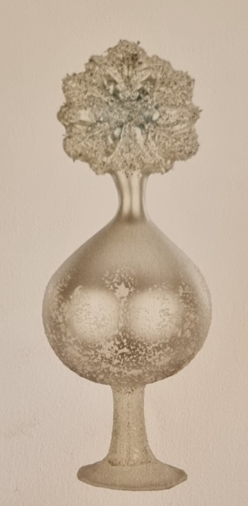 Ig01012220 1 kerstboom piek met sneeuwvlokje erop