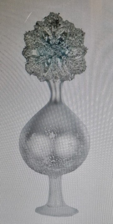 Igo101220 kerstboompiek met sneeuwvlok