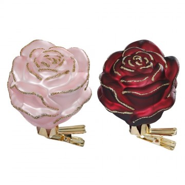 Imb6467500 roze en rode roos op clips