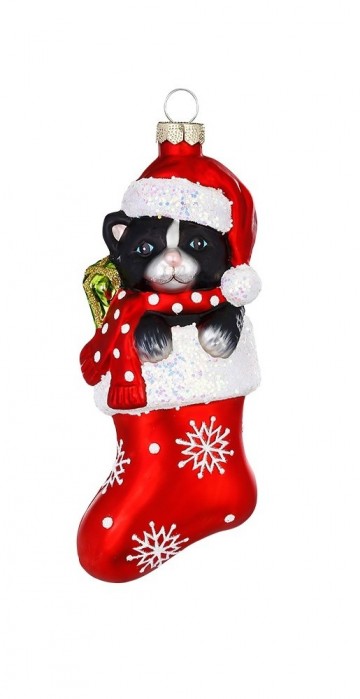 Imd647386 rode kat in kerstsok 0