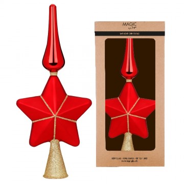 Imp60000651 rode ster kerstboompiek