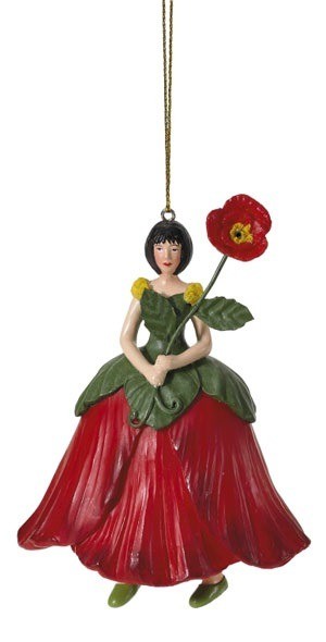 Me100391 klaproos meisje hangend rood