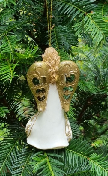 Mw2408662 engelen hangend 1 blonde met boek achterzijde